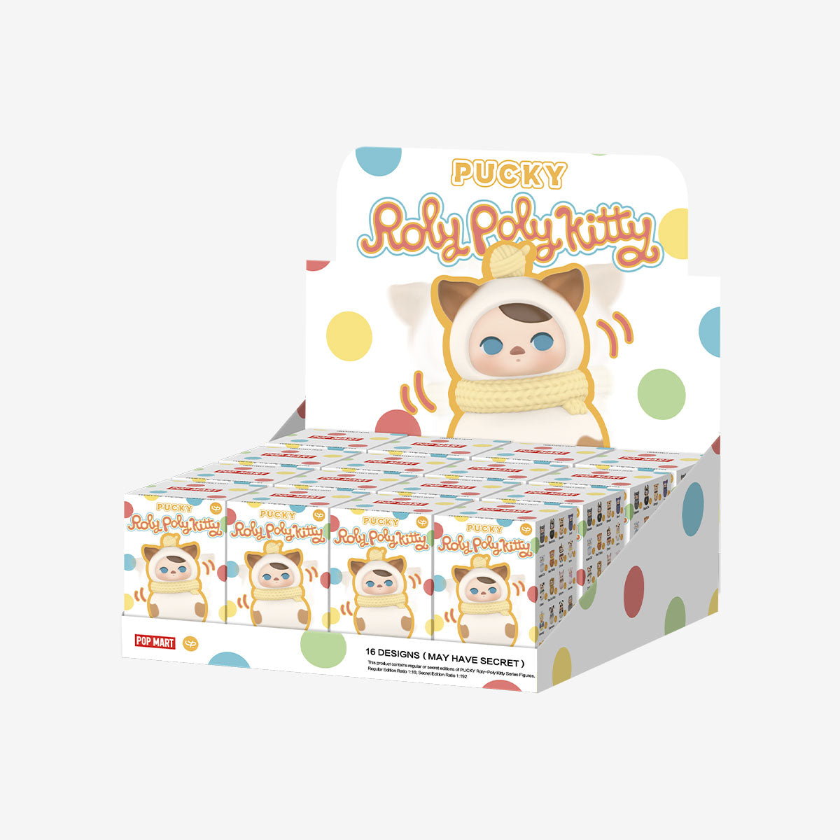 POP MART PUCKY Roly-Poly Kitty Series Figure Blind Box