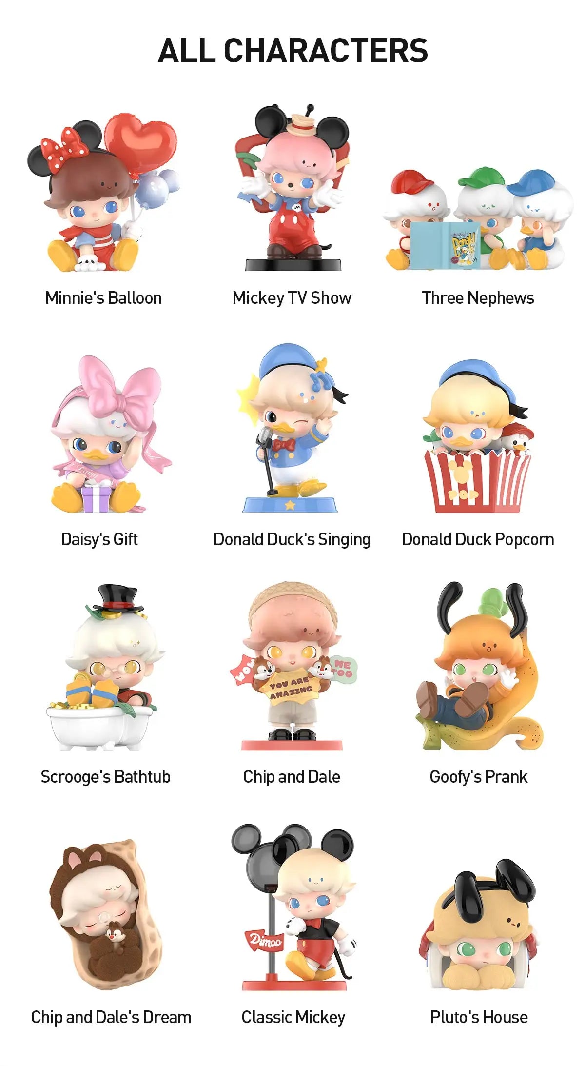 POP MART DIMOO WORLD × DISNEY Series Figures