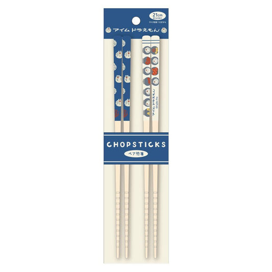 I'm Doraemon Pair Bamboo Chopsticks (21 cm) Japanese Style Pattern