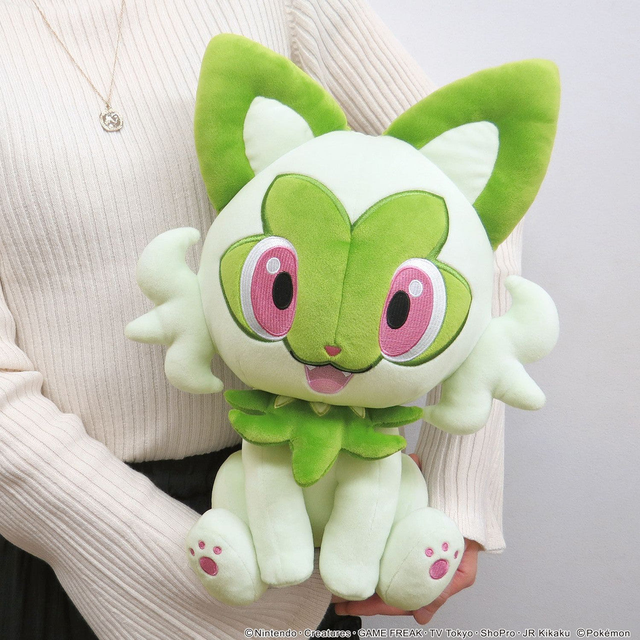 Pokemon PoteHagu Cushion Plush Sprigatito