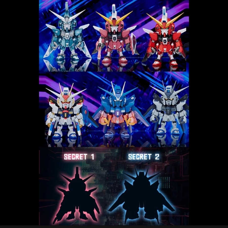 QMSV Mini Strike Freedom Gundam and Infinite Justice Gundam Series Blind Box