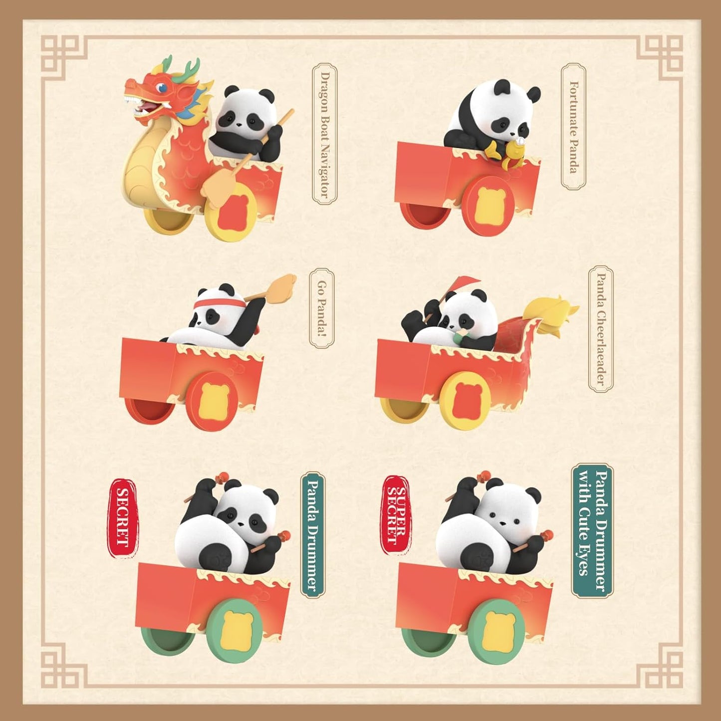 Panda Roll Dragon Boat Racing Blind Box
