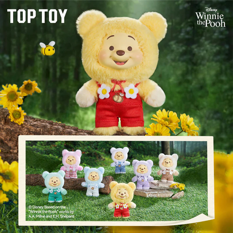 TOPTOY Disney Winnie The Pooh Candy Series Soft Vinyl Plush Blind Box