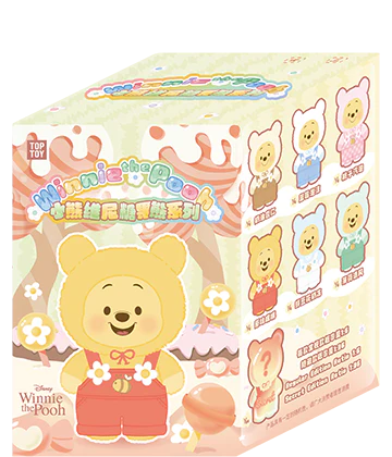TOPTOY Disney Winnie The Pooh Candy Series Soft Vinyl Plush Blind Box