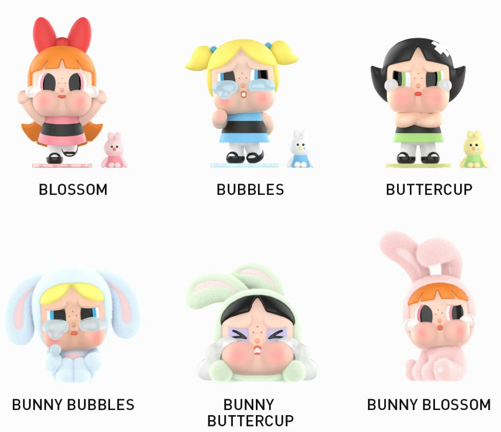 POP MART CRYBABY × Powerpuff Girls Series Figure Blind Box