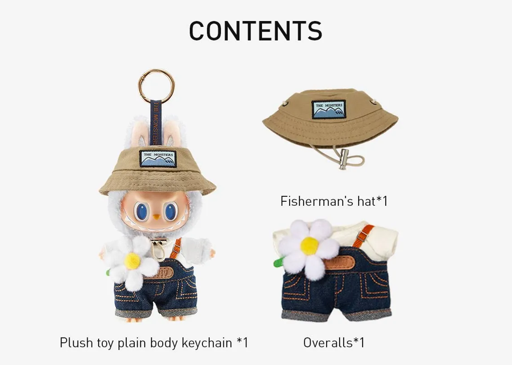 POP MART THE MONSTERS Fall in Wild Series Vinyl Plush Doll Pendant