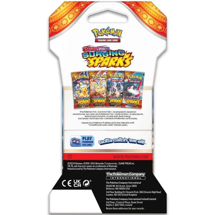 Pokemon TCG: Scarlet & Violet Surging Sparks Sleeved Booster Pack