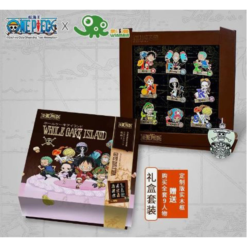 One Piece Whole Cake Island Metal Badge Blind Box