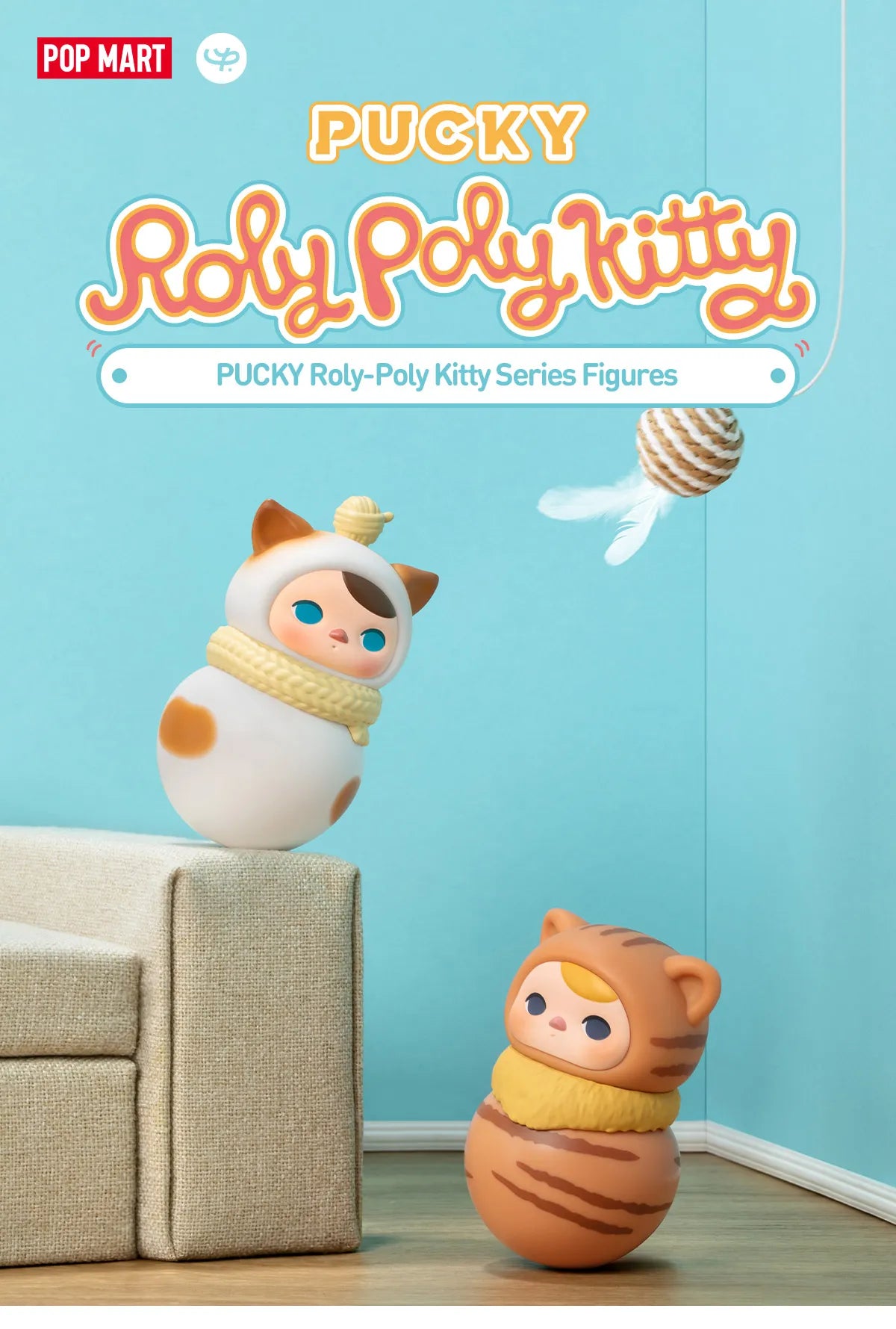 POP MART PUCKY Roly-Poly Kitty Series Figure Blind Box – MNS
