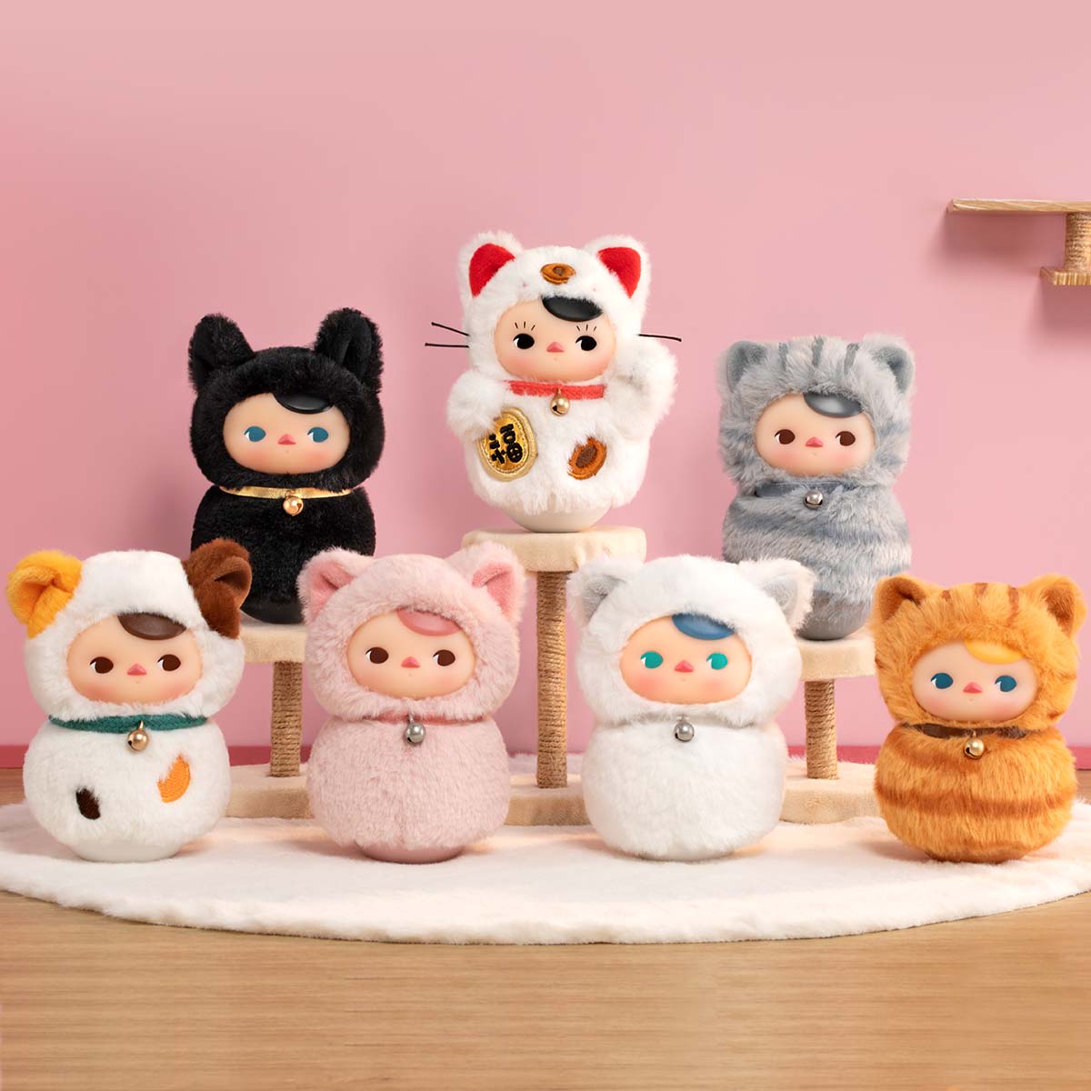 POP MART PUCKY Roly-Poly Kitty Series Vinyl Plush Blind Box