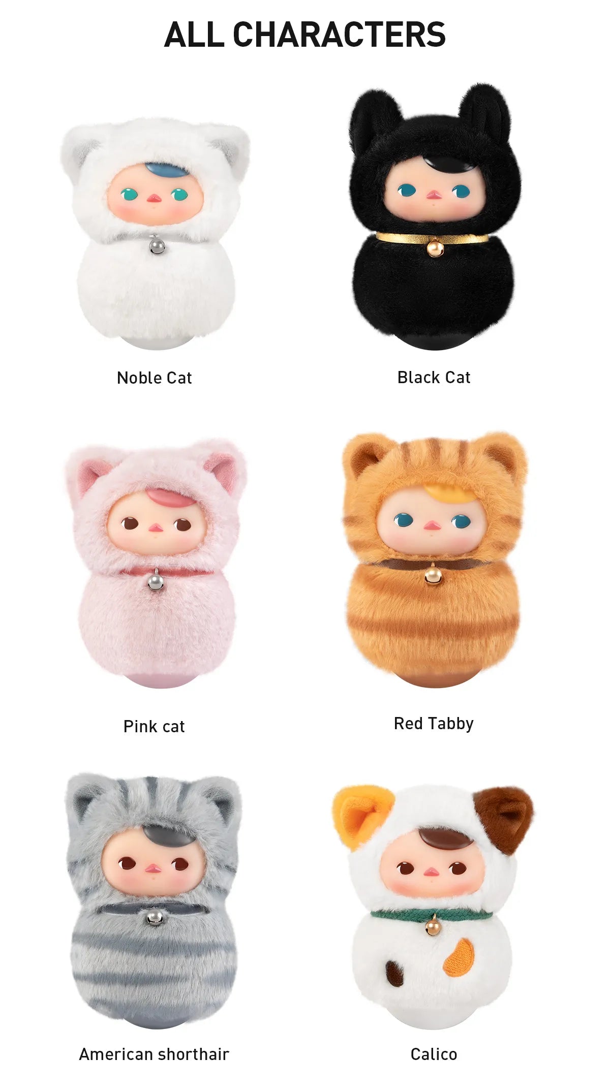 POP MART PUCKY Roly-Poly Kitty Series Vinyl Plush Blind Box