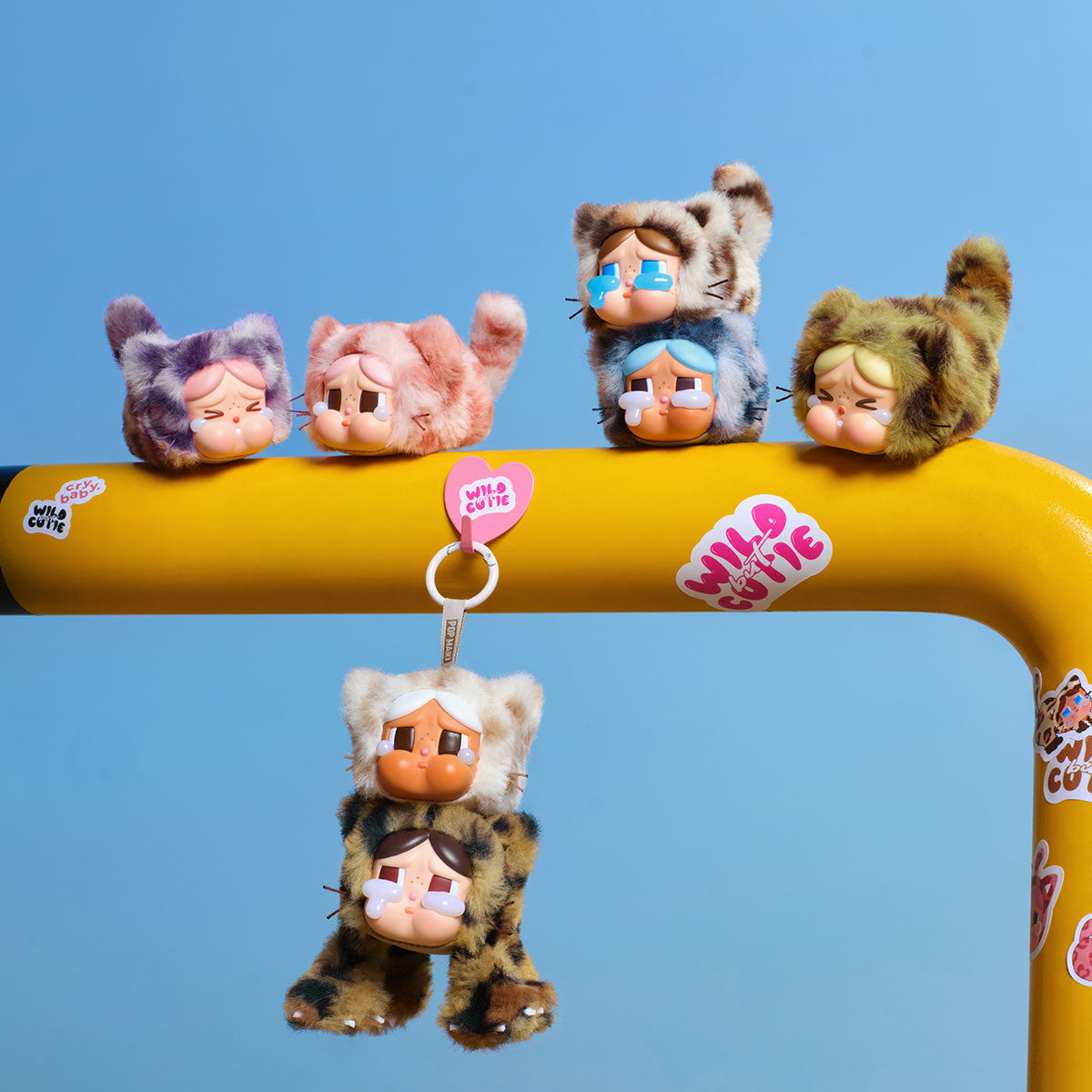 POP MART CRYBABY Wild But Cutie Series Vinyl Plush Pendant