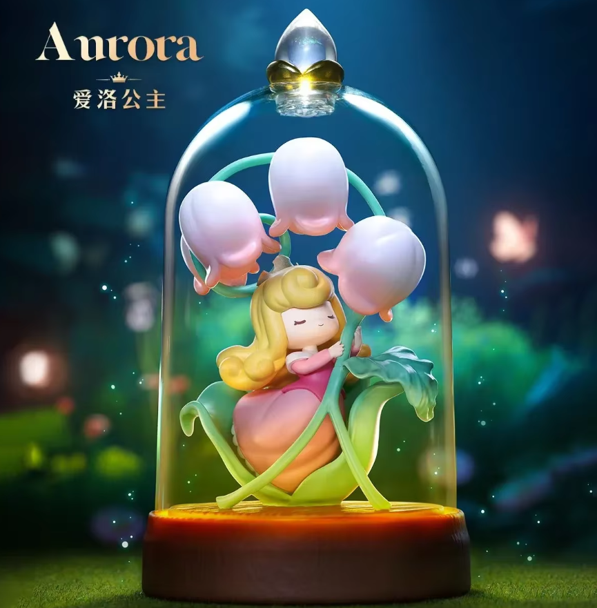 52TOYS FLOWERS AND SHADOWS ディズニー オーロラ Disney Princess D-Baby Flowers & Shadows Series Blind Box