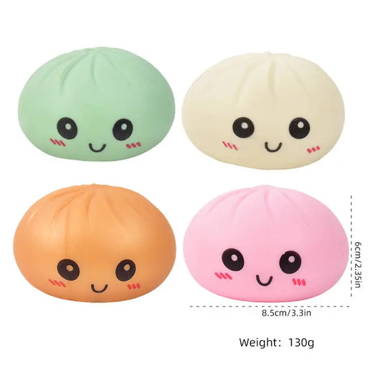 Multicolor Emotion Face Dumpling Squeeze Toy