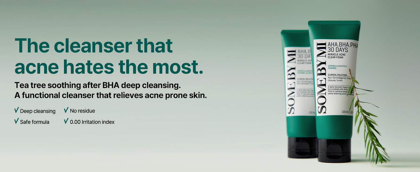 SOMEBYMI AHA BHA PHA 30 Days Miracle Acne Clear Foam 100ml