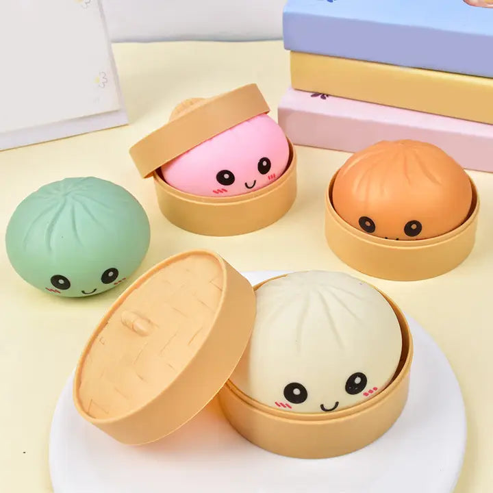 Multicolor Emotion Face Dumpling Squeeze Toy