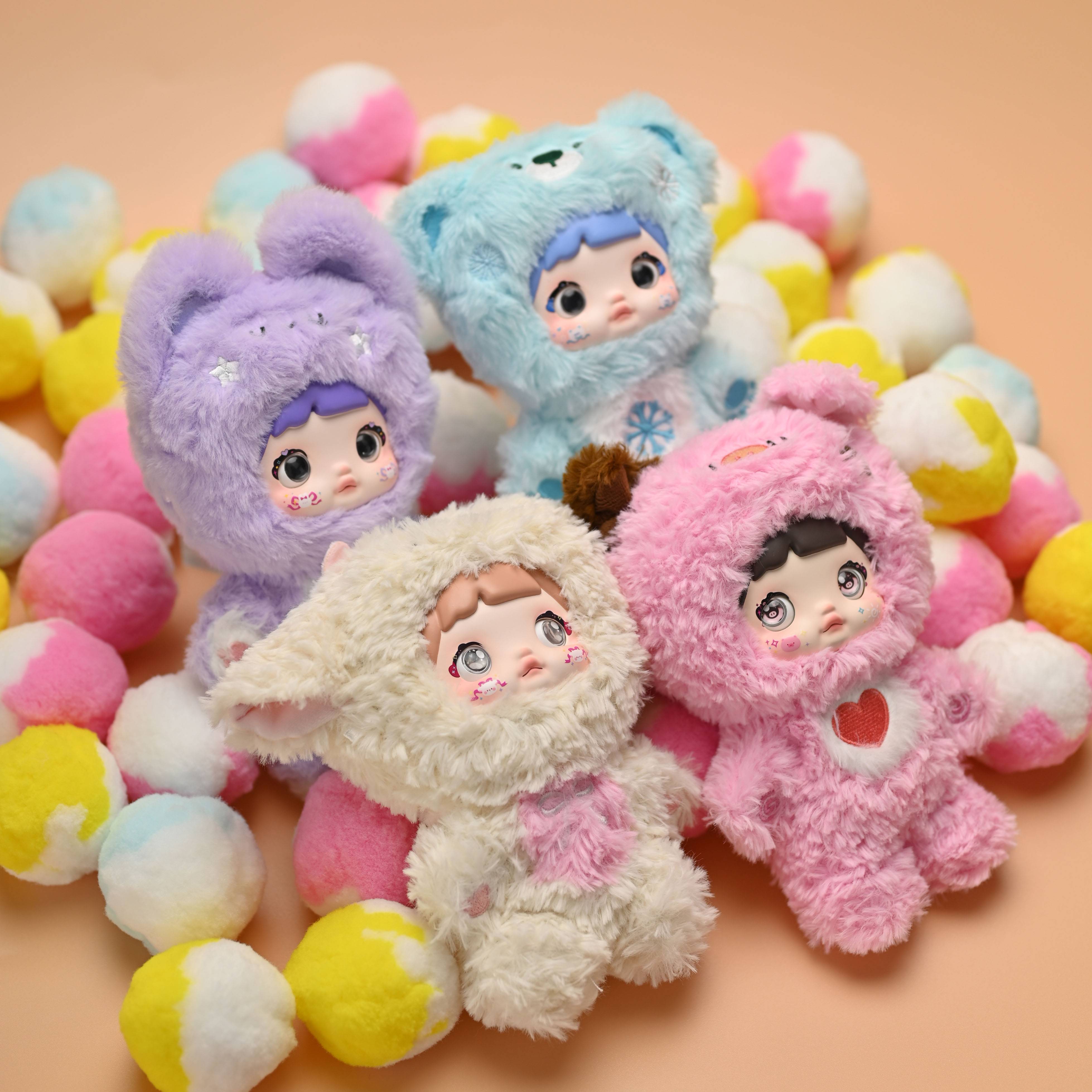 Nommi 年中無休でかわいいシリーズ トレーディングプラッシュ 1BOX Nommi V1 Nenjuu Mukyuu de Kawaii Series Plush Blind Box – MNS